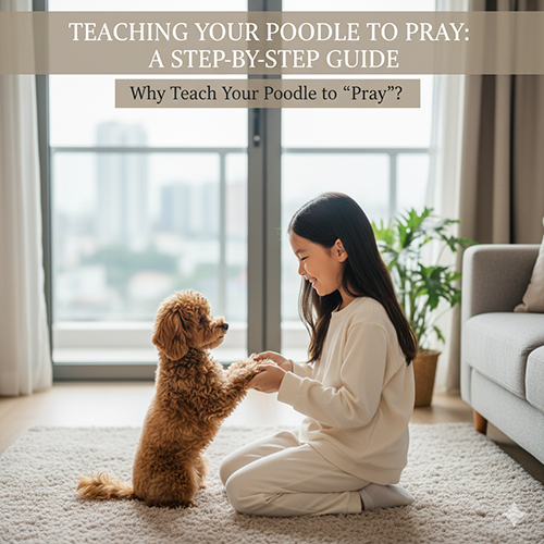 Vì sao nên dạy chó Poodle lạy – lợi ích và ý nghĩa trick cơ bản