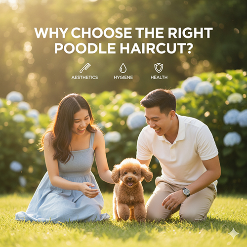 Vì sao phải chọn đúng kiểu cắt lông cho chó Poodle – lợi ích về thẩm mỹ, vệ sinh và sức khỏe 🐩✂️
