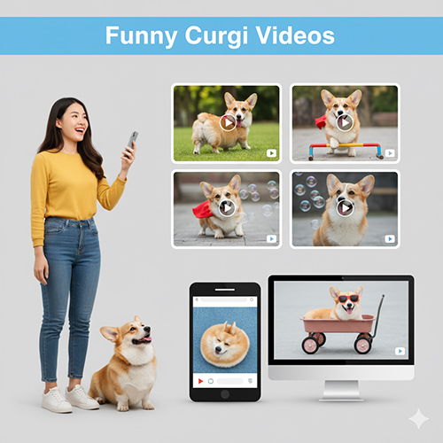 Video chó Corgi vui nhộn 🐾 Những khoảnh khắc Corgi chạy nhảy, cosplay và clip hài hước dễ thương.