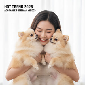Chó Phốc Sóc đáng yêu xuất hiện trong video hot trend 2025.