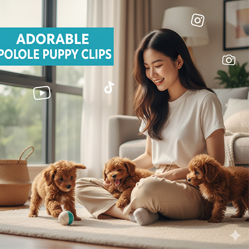 Video chó Poodle con dễ thương, clip triệu view