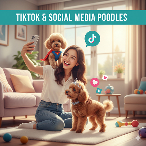 Video chó Poodle TikTok dễ thương cosplay siêu nhân và công chúa