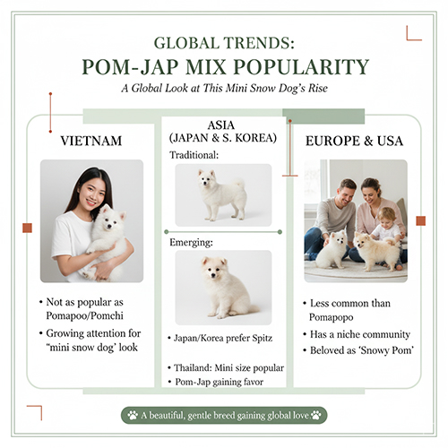 Xu hướng nuôi chó Phốc Sóc lai Nhật – Pom Jap Mix tại Việt Nam, Châu Á và Âu Mỹ