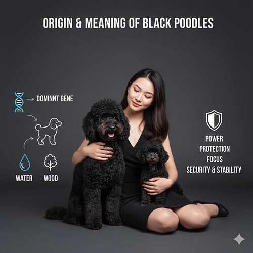 Nguồn gốc và ý nghĩa phong thủy chó Poodle đen