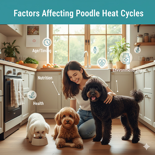 Các yếu tố ảnh hưởng đến chu kỳ động dục của Poodle