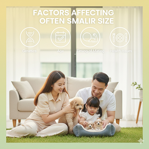 Các yếu tố ảnh hưởng đến số con mỗi lứa của Poodle – di truyền, tuổi, thể trạng, dinh dưỡng và bệnh lý