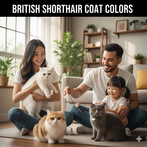 Ảnh mèo Anh lông ngắn dễ thương theo màu sắc – Xám xanh, trắng, bicolor, golden và silver