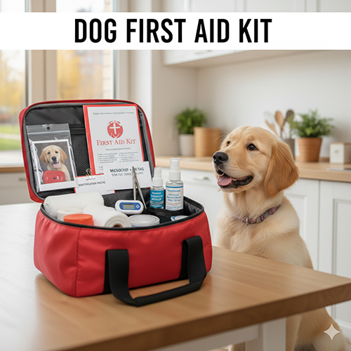Bộ sơ cứu và hồ sơ cần có cho chó