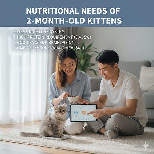 Gia đình cho mèo Anh lông dài con dùng sản phẩm bổ sung omega, canxi, vitamin D và probiotic giúp lông mượt, xương chắc và tiêu hóa khỏe.