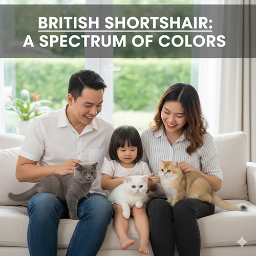 Bộ sưu tập ảnh mèo Anh lông ngắn theo màu lông – Xám xanh, trắng, golden và bicolor