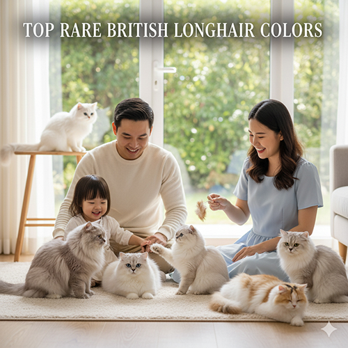 Các màu hiếm phổ biến nhất của mèo Anh lông dài – bộ sưu tập sắc lông độc đáo, quý hiếm và được yêu thích nhất năm 2025.