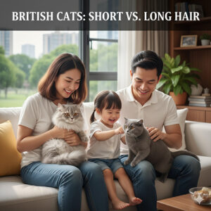 Cách nuôi mèo Anh lông ngắn và lông dài – so sánh đặc điểm, cách chăm sóc và ưu điểm từng dòng