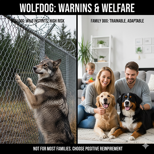 Cảnh báo về chó lai sói – rủi ro, bản năng hoang dã và vấn đề phúc lợi