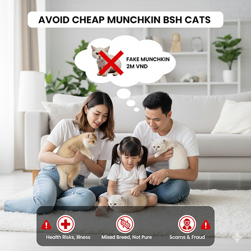 Cảnh báo không nên mua mèo Anh lông dài chân ngắn giá rẻ vì rủi ro bệnh tật, lai tạp và lùa đảo