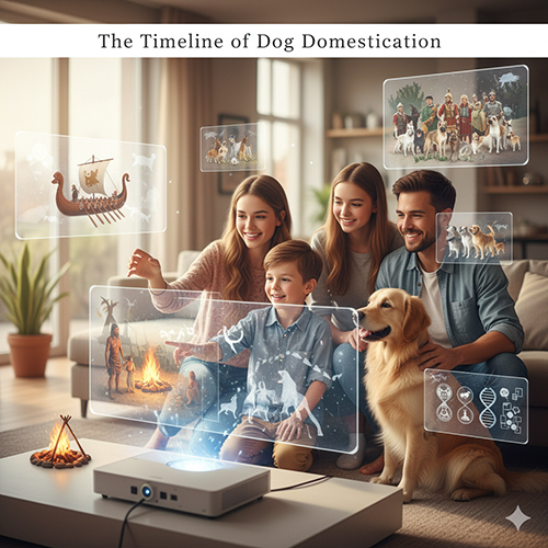 Dòng thời gian thuần hóa chó – nhìn lại hành trình từ cổ đại đến hiện đại 🐕✨