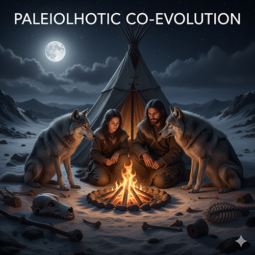 Đồng tiến hóa thời kỳ đồ đá: mối quan hệ giữa người săn Paleolithic và sói cổ dẫn đến sự ra đời của loài chó