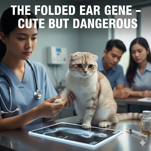 Gen tai cụp ở mèo Scottish Fold và mèo Anh tai cụp – dễ thương nhưng tiềm ẩn nguy cơ bệnh xương khớp