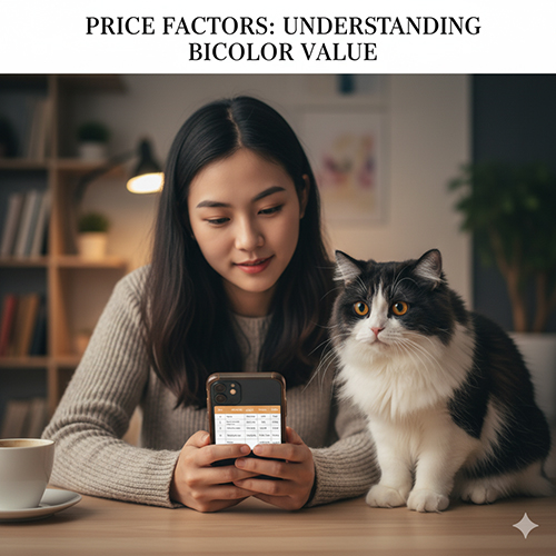 Giá mèo Anh lông dài Bicolor và các yếu tố ảnh hưởng đến mức giá năm 2025