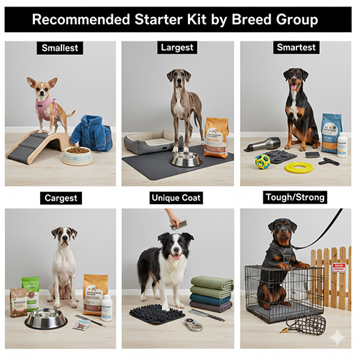 Gợi ý bộ dụng cụ cơ bản khi nuôi chó theo từng nhóm giống khác nhau