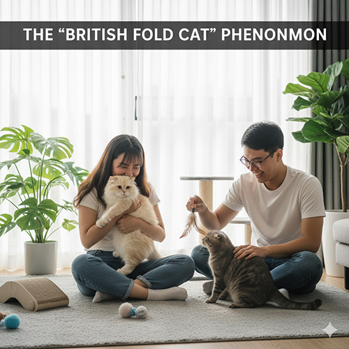 Hiện tượng mèo Anh tai cụp – hiểu đúng về dòng Folded British lai giữa Scottish Fold và British Shorthair