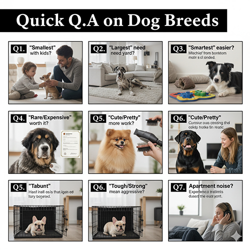 Hỏi đáp nhanh về các giống chó phổ biến, giải đáp thắc mắc thực tế khi chọn nuôi