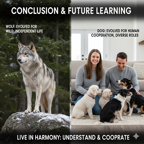 Kết luận và định hướng học tiếp – khác biệt tiến hoá giữa chó và sói xám