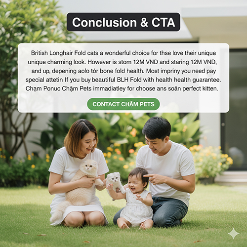 Kết luận và lời khuyên khi mua mèo Anh lông dài tai cụp – lưu ý sức khỏe xương khớp và chọn cơ sở uy tín