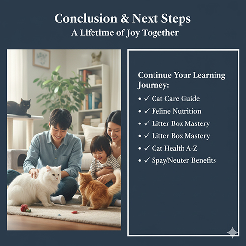 Gia đình chơi cùng mèo trong phòng khách, thể hiện sự gắn bó và chăm sóc bền vững