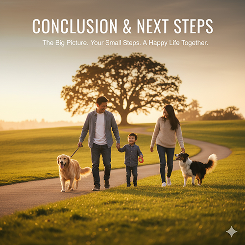 Kết luận và định hướng học tiếp về cách nuôi, huấn luyện, chăm sóc sức khỏe cho chó