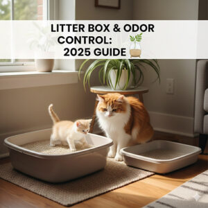 Khay cát cho mèo đặt đúng vị trí, xử lý mùi hiệu quả trong nhà ở