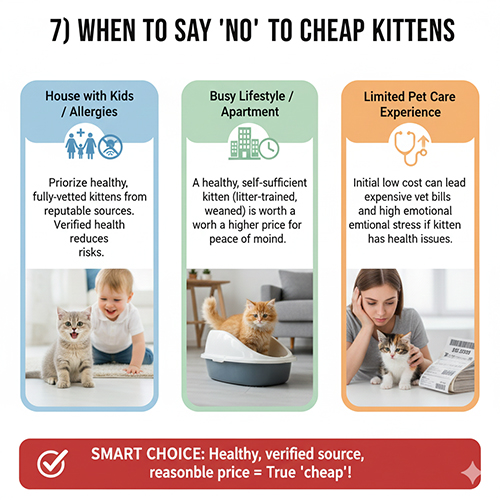 Khi nào nên nói không với mèo con giá rẻ để tránh rủi ro