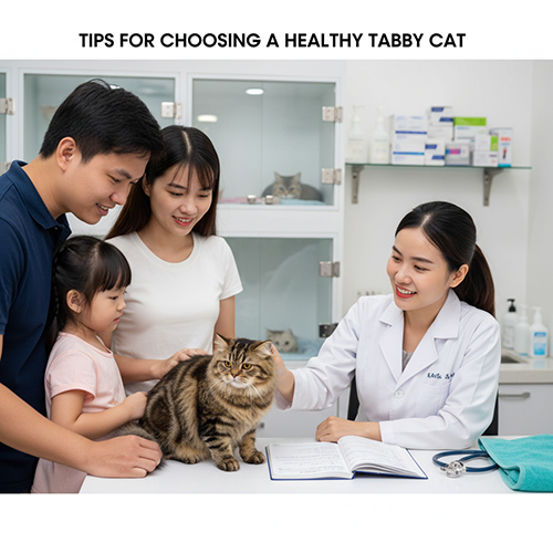 Kinh nghiệm chọn mua mèo Anh lông dài Tabby khỏe mạnh và thuần chủng