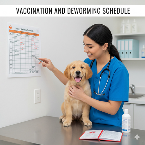 Lịch tiêm phòng và tẩy giun cho chó con