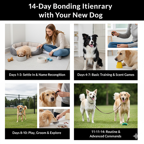 Lộ trình 14 ngày giúp làm quen và gắn kết với chó mới nuôi