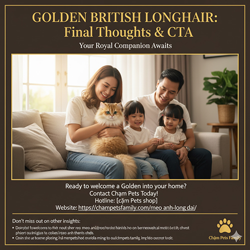 Mèo Anh lông dài Golden – lựa chọn sang trọng và gần gũi cho gia đình yêu mèo