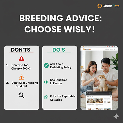 Lời khuyên khi chọn phối giống mèo Anh lông ngắn – Cách tránh rủi ro và chọn trại uy tín
