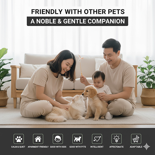 Mèo Anh lông dài thân thiện với thú nuôi khác – hòa đồng, dễ gần và sống tốt cùng chó mèo khác trong nhà.