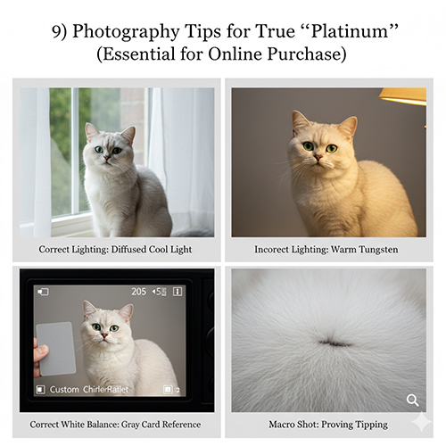 So sánh ánh sáng và cân bằng trắng khi chụp mèo Silver Chinchilla ns12