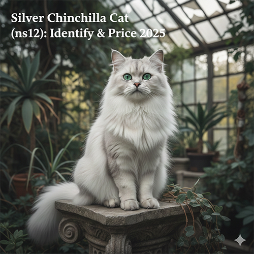 Mèo Silver Chinchilla ns12 lông bạc sáng mắt xanh đặc trưng