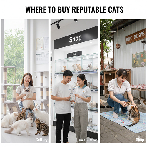Trại/nhà nuôi mèo uy tín – nơi có nguồn gốc rõ ràng và tiêu chuẩn giống ổn định.