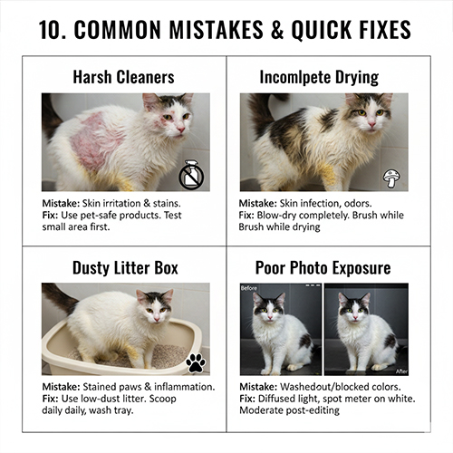 Những sai lầm thường gặp khi chăm sóc mèo bicolor và cách khắc phục nhanh