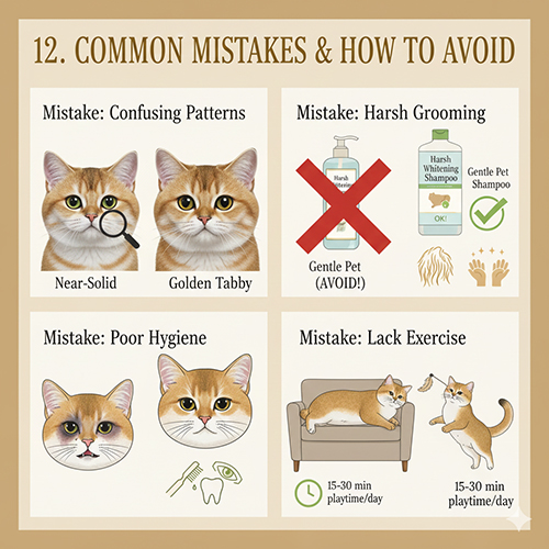 Những sai lầm thường gặp khi nuôi mèo mướp vàng và cách tránh