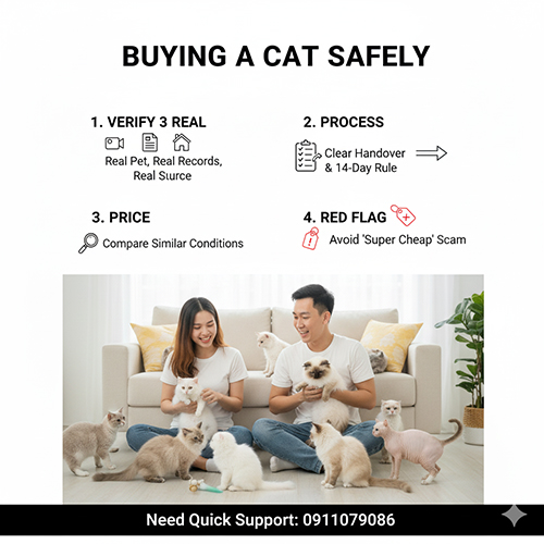 Shop mèo minh bạch – lựa chọn tiện lợi, phù hợp cho người mới bắt đầu nuôi mèo.