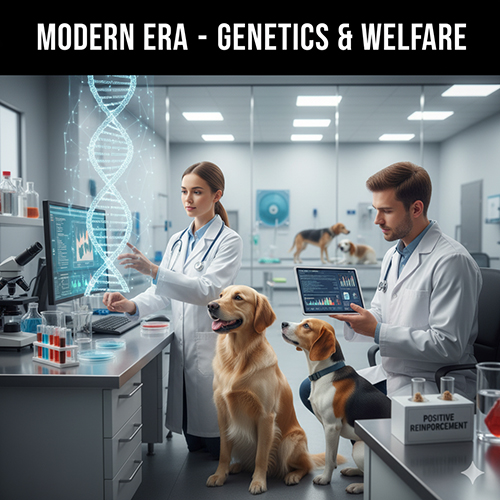 Thời hiện đại: di truyền, phân hạng và phúc lợi chó nuôi thế kỷ 20–21