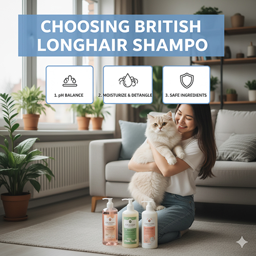 Các tiêu chí chọn sữa tắm cho mèo Anh lông dài British Longhair với hướng dẫn pH, dưỡng ẩm và thành phần an toàn