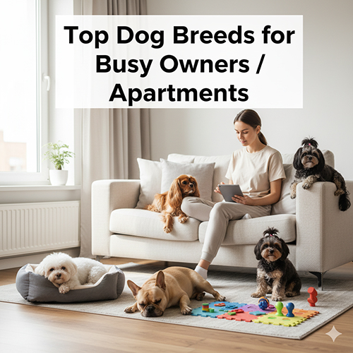 Top giống chó phù hợp với người bận rộn hoặc sống trong căn hộ nhỏ