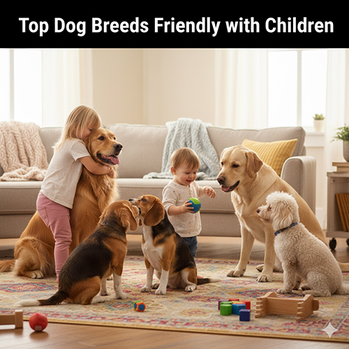 Top giống chó thân thiện với trẻ em, hiền lành và phù hợp cho gia đình có trẻ nhỏ