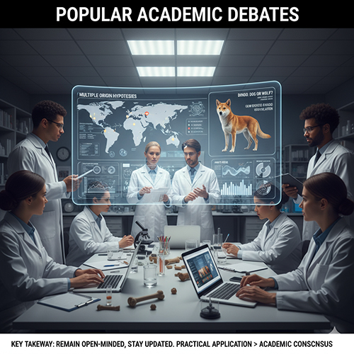 Những tranh luận học thuật về nguồn gốc loài chó: giả thuyết, niên đại và đa tâm điểm thuần hóa