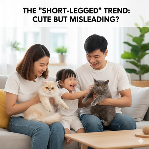 Trào lưu mèo Anh chân ngắn – thực chất là mèo lai giữa British Shorthair và Munchkin chứ không phải giống thuần chủng