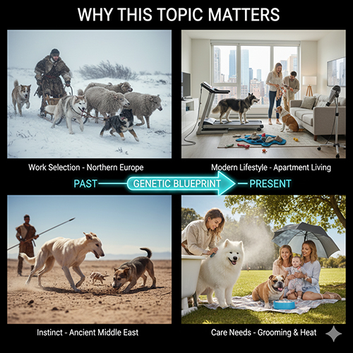 Vì sao chủ đề nguồn gốc loài chó lại quan trọng: hiểu lịch sử tiến hóa giúp giải mã hành vi, năng lượng và nhu cầu chăm sóc của chó ngày nay